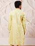 Men's Mint Green Silk Blend Kurta