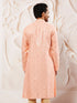 Men's Pink Silk Blend Kurta