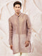 Men's Lavender Tissue Silk Kurta