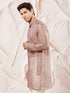 Men's Lavender Tissue Silk Kurta