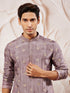 Men's Lavender Tissue Silk Kurta Pyjama Set