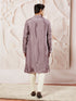 Men's Lavender Tissue Silk Kurta Pyjama Set
