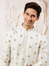 Men's White Tissue Silk Kurta