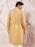Men's Gold Tissue Silk Kurta