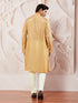 Men's Gold Tissue Silk Kurta Pyjama Set