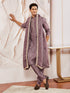 Men's Lavender Tissue Silk Kurta
