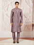 Men's Lavender Tissue Silk Kurta Pyjama Set