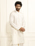 Men's Cream Tissue Silk Kurta