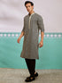 Men's Black Rayon Kurta And Pyjama Set