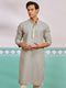 Men's Grey Rayon Kurta