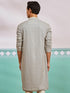 Men's Grey Rayon Kurta