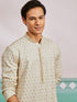 Men's Off White Rayon Kurta