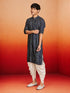 Men Blue Rayon Kurta with Dhoti Casual, Summer / Casual, Wedding, Diwali, Holi collection, Festive, Festive Glitz, Navratri, Janmastami, Raksha Bandhan Ethnic Wear