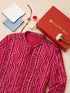 Men's Pink Bandhni Rayon Kurta Rakhi Gift Box for Brother | Includes Rakhi & Gift Box