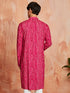 Men's Pink Rayon Kurta