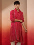 Men's Falsa Bandhani Print Kurta with Matching Falsa Rayon Dupatta Set