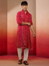 Mens Falsa Bandhani Kurta Set with Cream Pant and Dupatta
