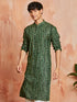 Men's Green Rayon Kurta