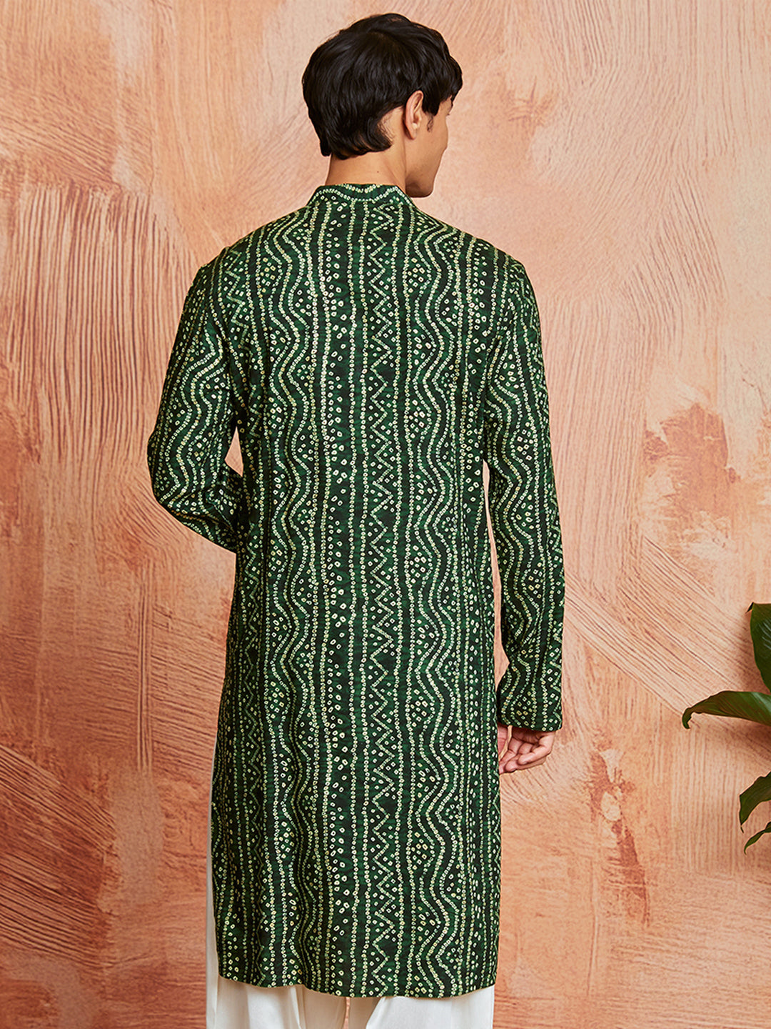 Men's Green Rayon Kurta