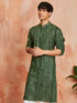 Men's Green Rayon Kurta