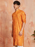 Men's Mustard Rayon Kurta