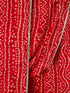 Men's Red Bandhani Print Kurta with Matching Red Rayon Dupatta Set