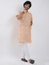 Men's Cream Cotton Kurta