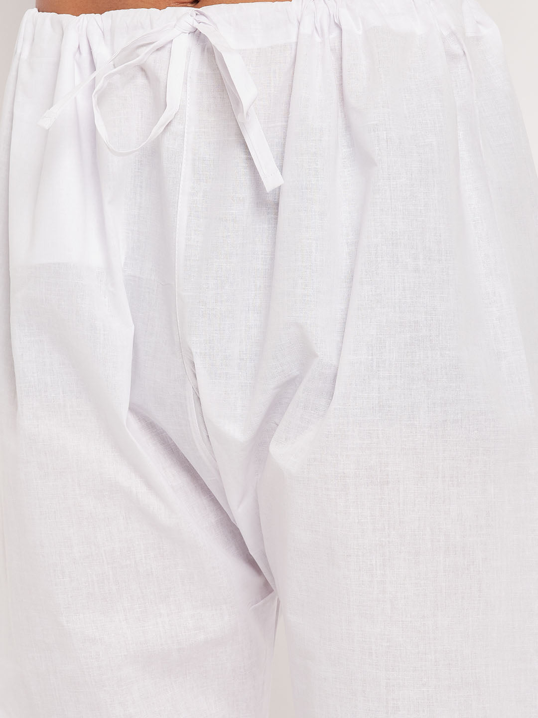 Men's Cream Cotton Kurta And Pyjama Set