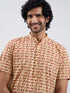 Men's Gold Cotton Kurta