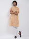 Men's Gold Cotton Kurta And Pyjama Set