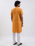 Men's Mustard Cotton Kurta And Pyjama Set