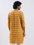 Men's Yellow Cotton Kurta
