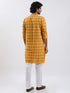 Men's Yellow Cotton Kurta And Pyjama Set