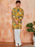 Men's Mustard Cotton Kurta And Pyjama Set