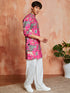 Men's Pink Cotton Kurta And Pyjama Set