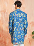 Men's Blue Cotton Kurta