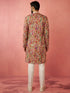 Men's Cream Kurta with Cream Pyjama