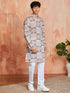 Men's Grey Cotton Kurta And Pyjama Set