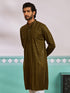 Men's Mehendi Green Rayon Kurta