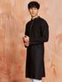 Men's Black Cotton Kurta