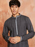 Men's Black Cotton Kurta