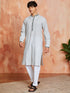 Men's White Cotton Kurta And Pyjama Set
