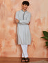 Men's White Cotton Kurta And Pyjama Set