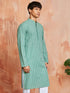 Men's Green Cotton Kurta