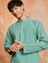 Men's Green Cotton Kurta And Pyjama Set