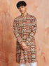 Men's Multi Color Cotton Kurta