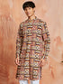 Men's Multi Color Cotton Kurta