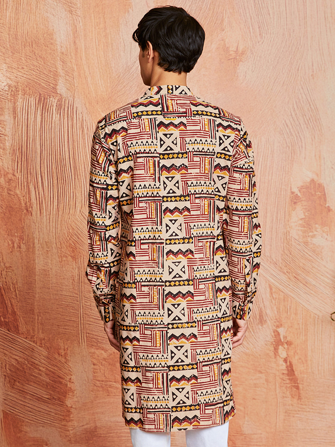 Men's Multi Color Cotton Kurta