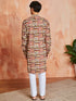 Men's Multi Color Cotton Kurta And Pyjama Set