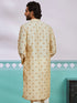 Men's Cream Silk Blend Kurta